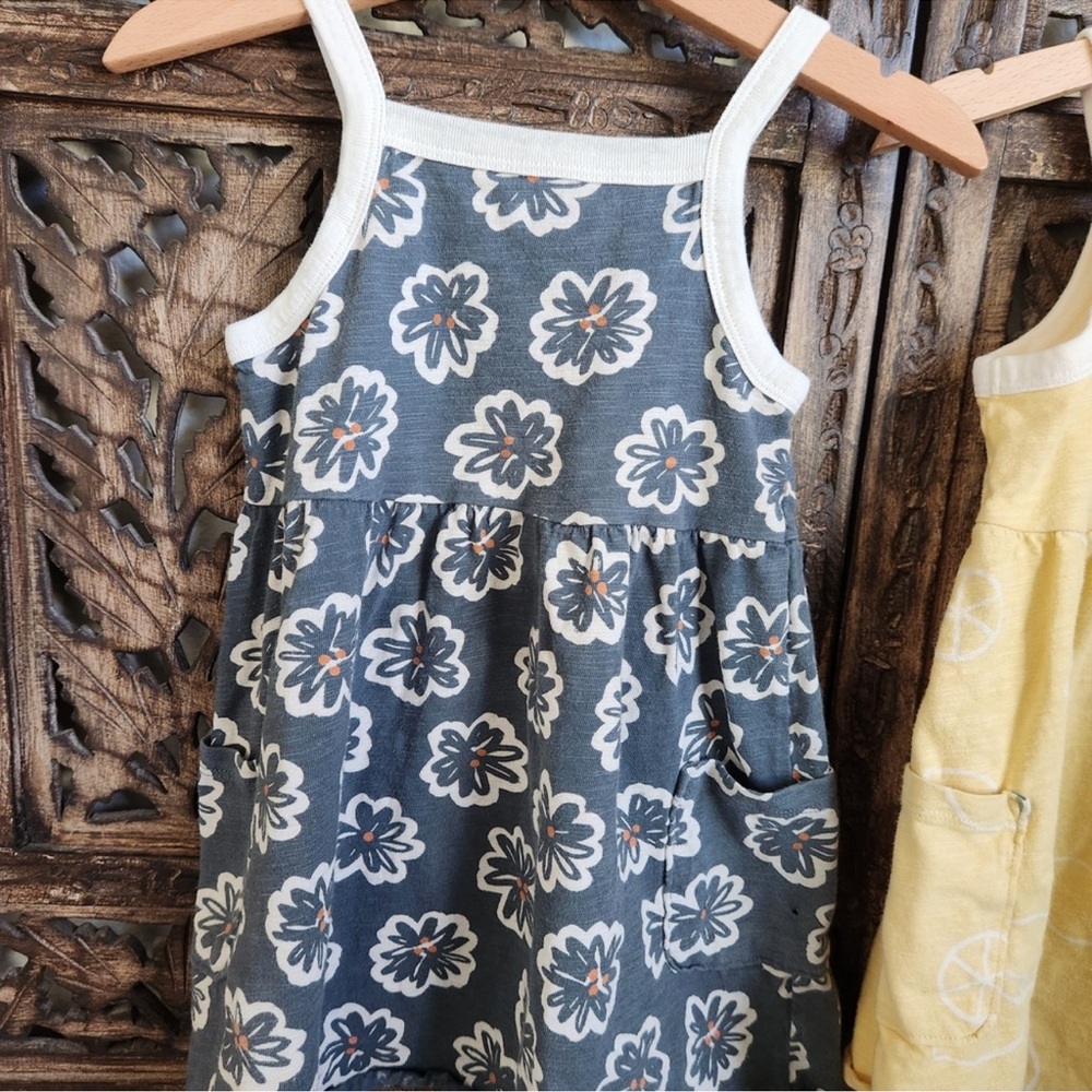 Littleco toddler girl floral and lemon print dresses size 3t - Picture 2 of 4